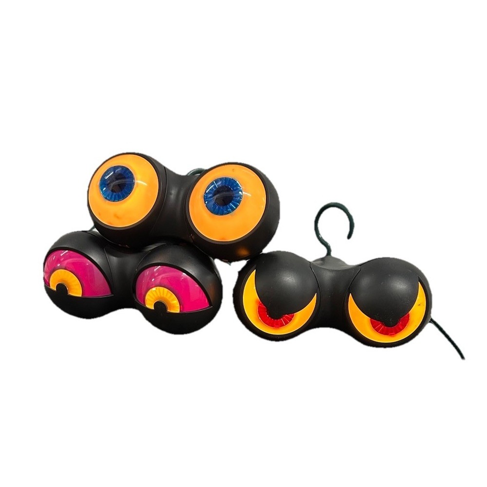 Gemmy Vintage Gothic Eyeball String Lights Spooky‎ Haunted Light Up Eyes